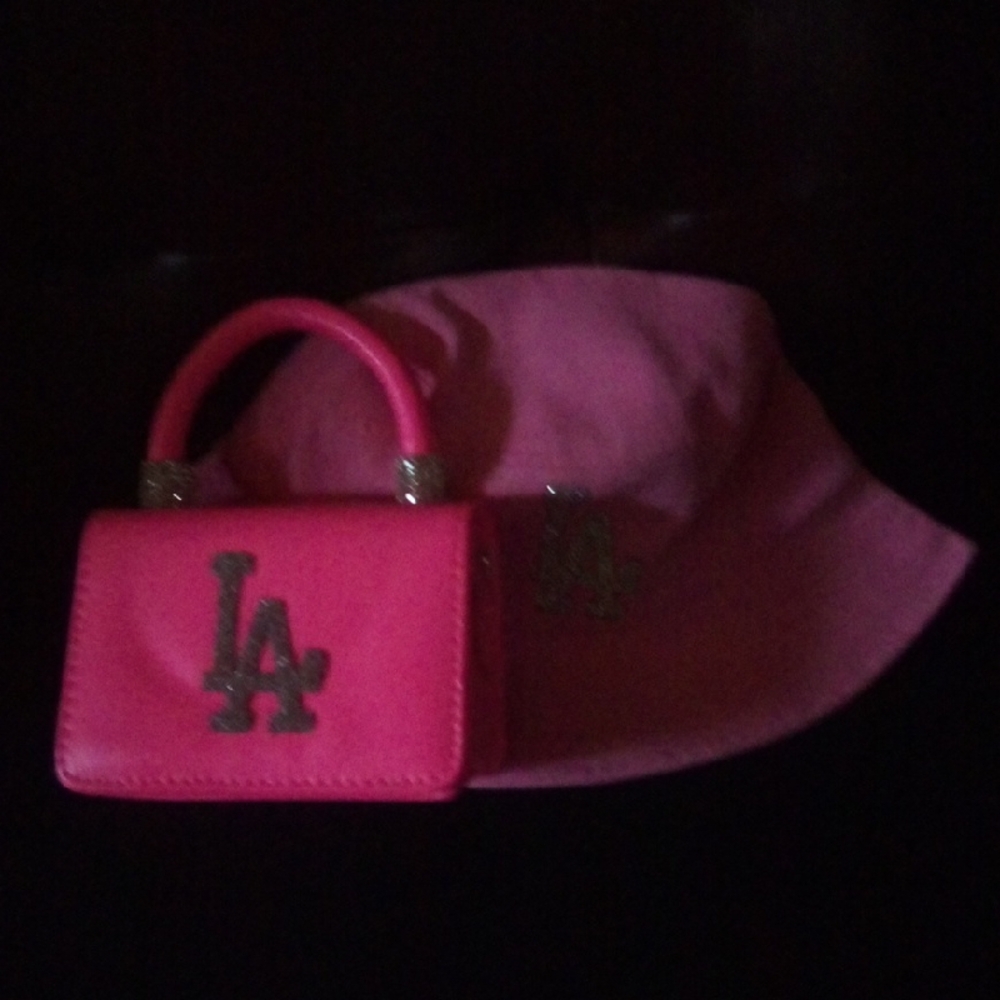 Pink LA Mini Purse and Hat Set